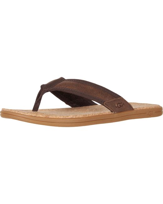 ugg seaside leather flip flop