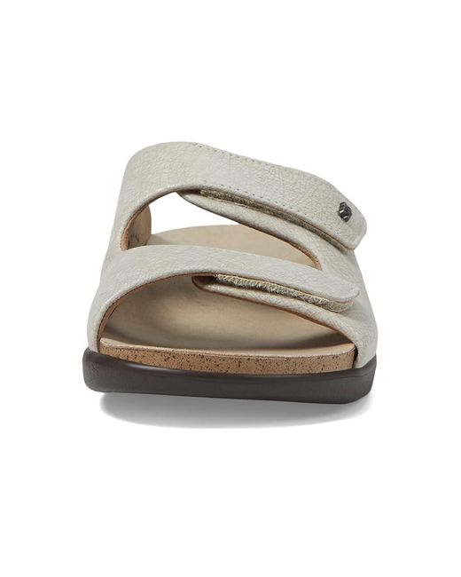 SAS Gray Cozy Adjustable Comfort Slide Sandal (Web Linen) Shoes