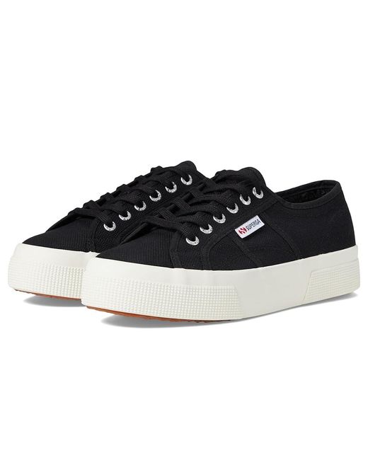 Superga Black 2740 Platform (/Full Avorio) Shoes