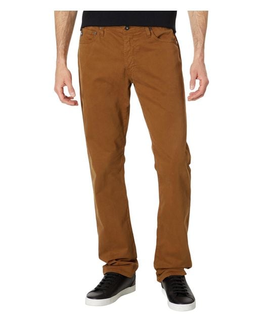 AG Jeans Graduate Tailored Leg Pants in Brown for Men | Lyst
