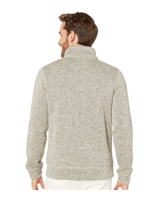 Download Lyst - Lucky Brand Fleece Full Zip Mock Neck Sweatshirt (cream) Men's Sweatshirt for Men