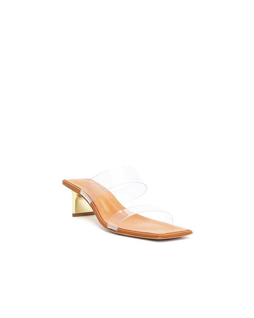 SCHUTZ SHOES Black Ariella Tab (Cuoio) Sandals