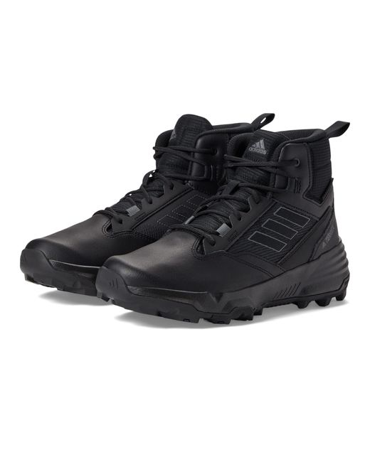 adidas Originals Terrex Unity Leather Mid Rain.rdy in Black for Men | Lyst
