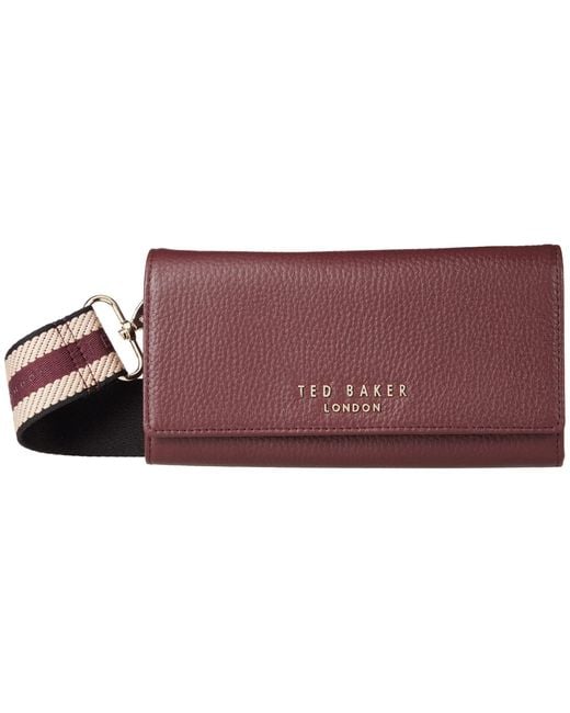 Ted Baker Annar Treasured Orchid Crystal Purse - Deep pink