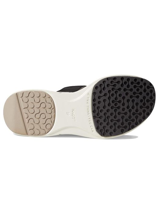 Naot Black Calliope (Soft Leather/ Woven Strap) Shoes