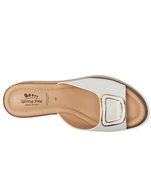 Spring Step Metallic Newwell Sandals, Leather