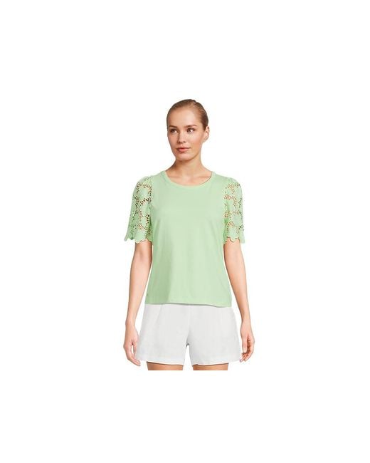 Lilly Pulitzer Green Sebene Knit Top Clothing, Cotton