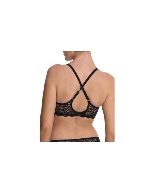 Natori Black Persuasion Convertible Plunge T-Shirt Bra Bra, Elastane/Nylon