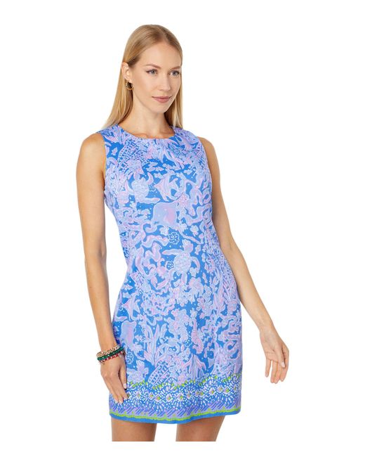 Lilly Pulitzer Cotton Mila Stretch Shift in Blue | Lyst