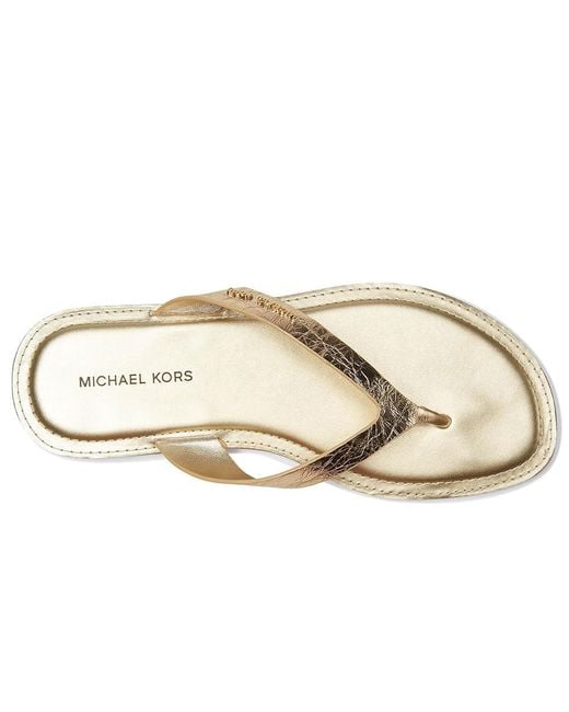 MICHAEL Michael Kors White Koko Flip Flop