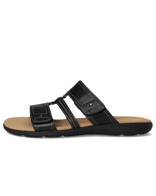 Clarks Black Elizabelle Ave Sandals 8.5 D