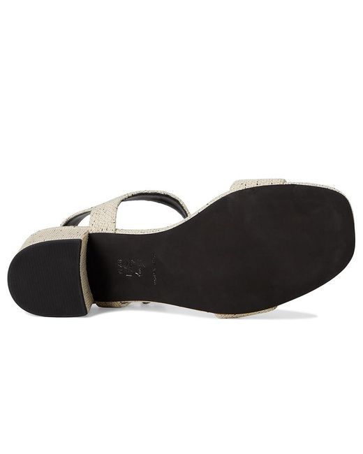 Tory Burch Black Double T City Sandals 55Mm Wedge Shoes, Textile
