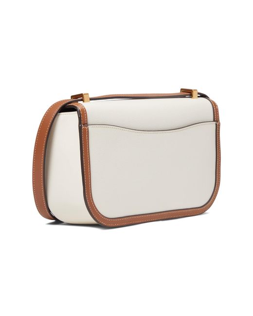 Kate Spade Katy Color-blocked Textured Leather Medium Convertible Shoulder  Bag in White | Lyst