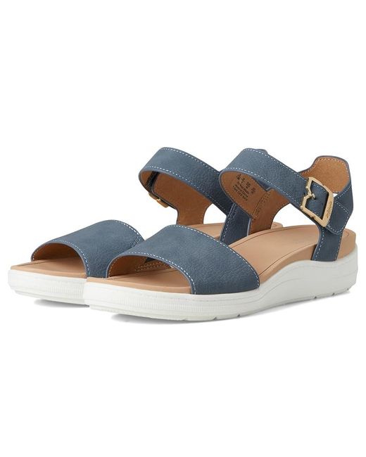 Dr. Scholls Blue Time Sky Wedge Shoes, Canvas/Textile