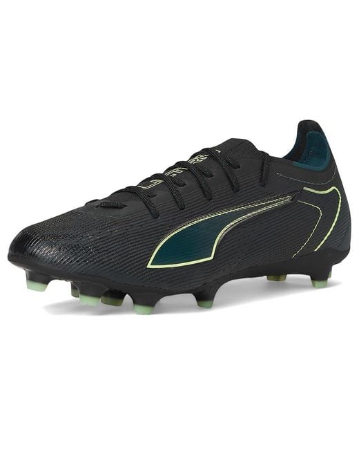 PUMA Black Ultra 6 Pro Firm, Artificial Ground Soccer Cleats Soccer Shoes/Fizzy Light/ Terrain 8 D for men