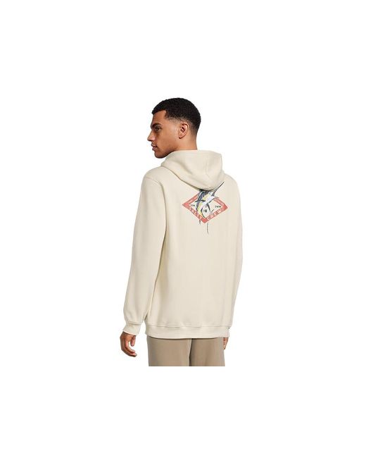 Salty Crew White Diamond Marlin Fleece Sweatshirt, Cotton/Fleece/Polyester for men