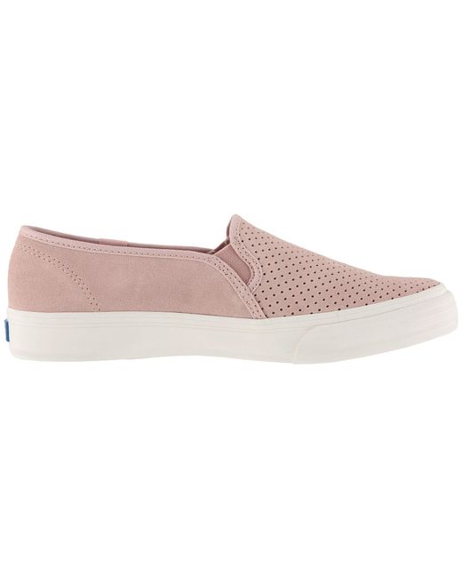 Keds Double Decker Suede (light Pink) Women's Slip On Shoes in Pink - Lyst