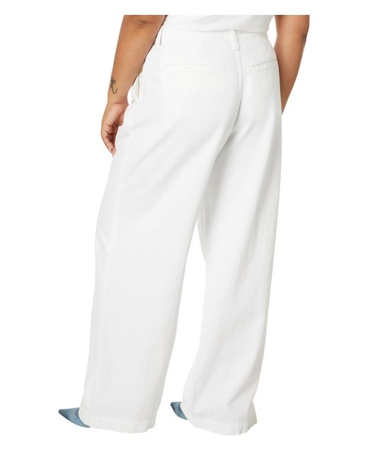 Madewell The Harlow Wide-leg Jean In Tile White: Airy Denim Edition