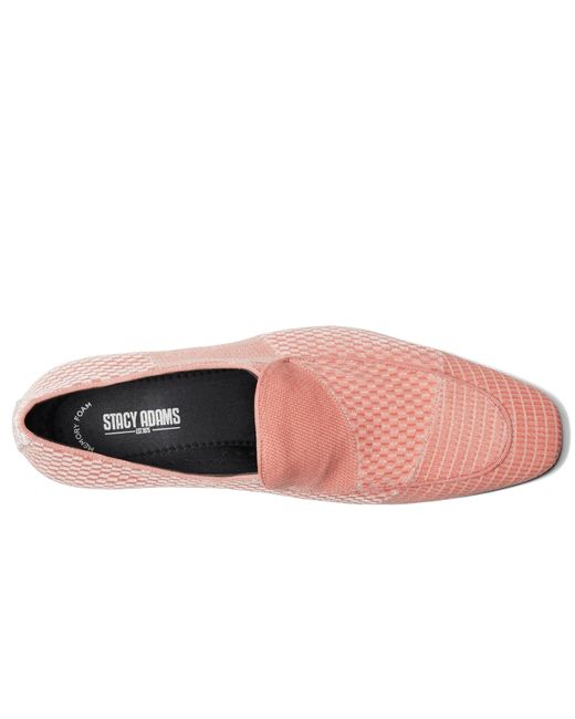 Stacy Adams Pink Shapshaw Velour Slip-on Loafer for men