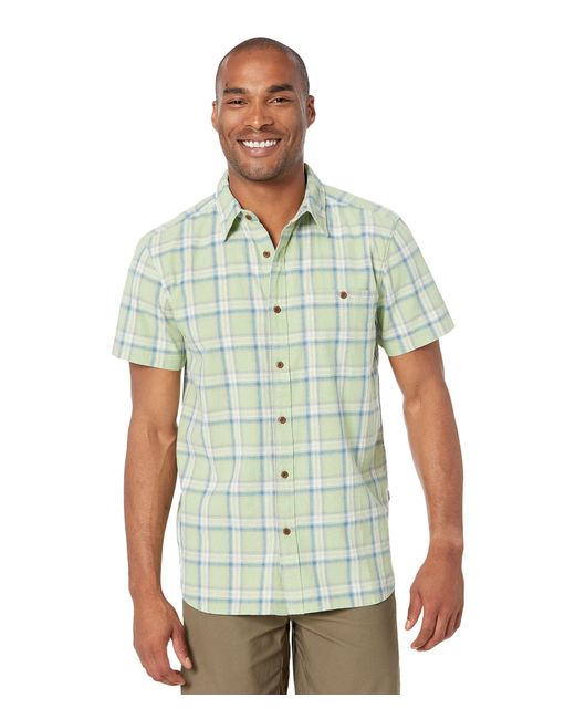 The North Face Cotton Loghill Short Sleeve Shirt in Green for Men | Lyst