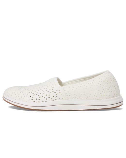 Clarks White Breeze Emily ( Synthetic) Shoes