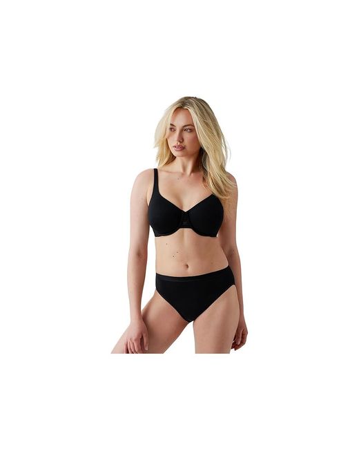 Wacoal Black Ever Flexing, Full Coverage, Seamless, Fit Flexable, Comfort Underwire Bra Bra Lg (B/C) Elastane/Nylon