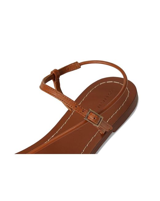 Loeffler Randall Brown Lara Strappy Flat Sandals With Ball Wedge Shoes 9.5 B