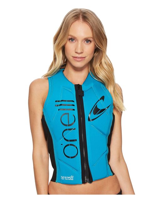 O'neill Sportswear Blue Slasher Comp Vest (mist/graph) Women's Vest