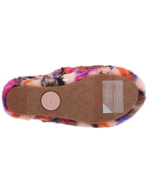 UGG Rubber Fluff Yeah Slides - Shoes in Hot Pink/Pink (Pink) - Lyst