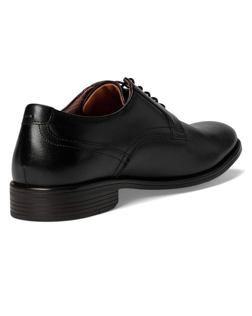 Johnston & Murphy Black Reeve Plain Toe Lace Up Wing Tip Shoes 13 M (D) Leather for men