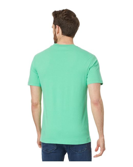 Lacoste Green Short Sleeve Regular Fit Tee Shirt W/ Graphic On Front