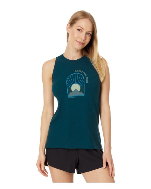 Smartwool Blue Morning View Graphic Tank
