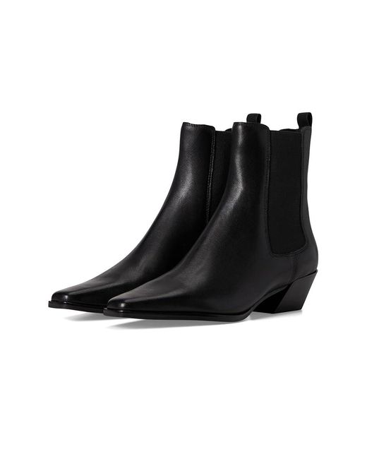 Steve Madden Black Evan Boots, Leather/Rubber