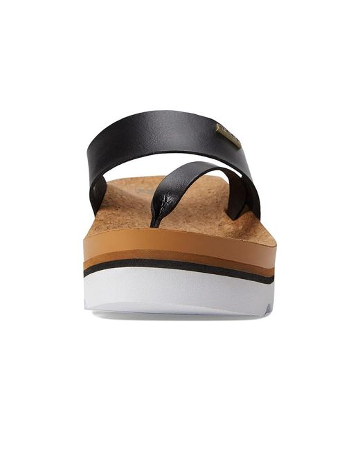 Reef Black Cushion Sol Hi (/Tan) Sandals