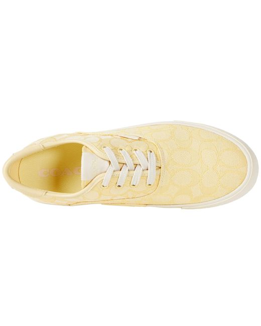 coach sneakers yellow