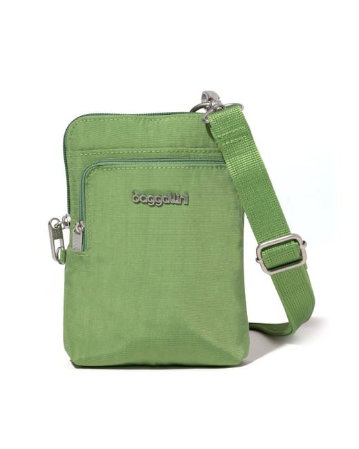Baggallini Securtex Antitheft Activity Crossbody Bag in Green Lyst