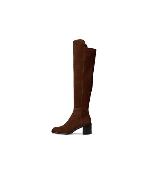 Stuart Weitzman Black 5050 Finn Boots Boots Deep Cofe/Deep Cofe/Maron Vino, Leather