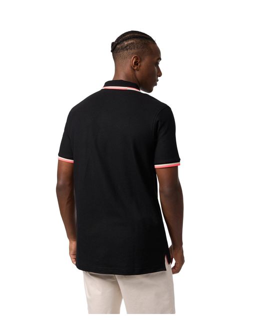 Psycho Bunny Black Kingsbury Pique Polo for men