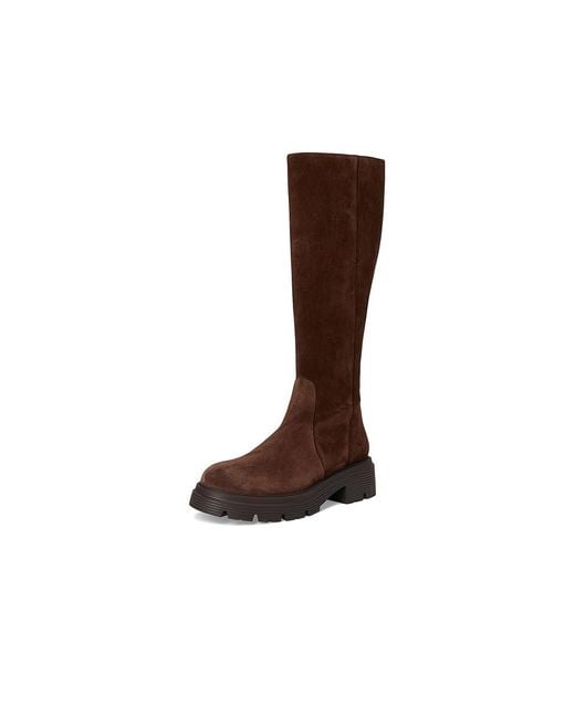 Stuart Weitzman Brown Hudson Lite Zip Boots Boots, Leather/Suede