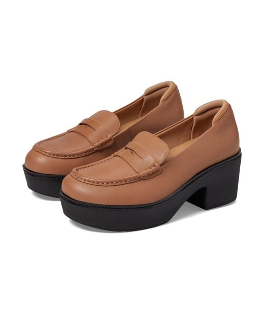 fitflop silver loafers