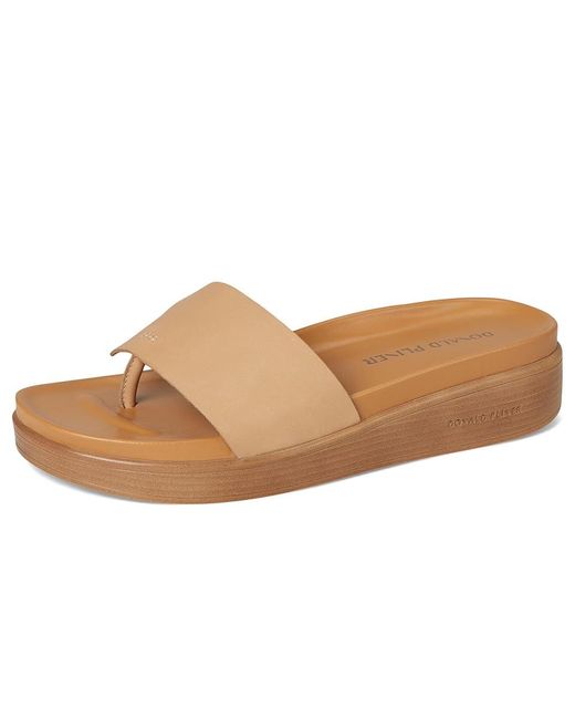 Donald J Pliner Black Fifi Wedge Shoes Camel