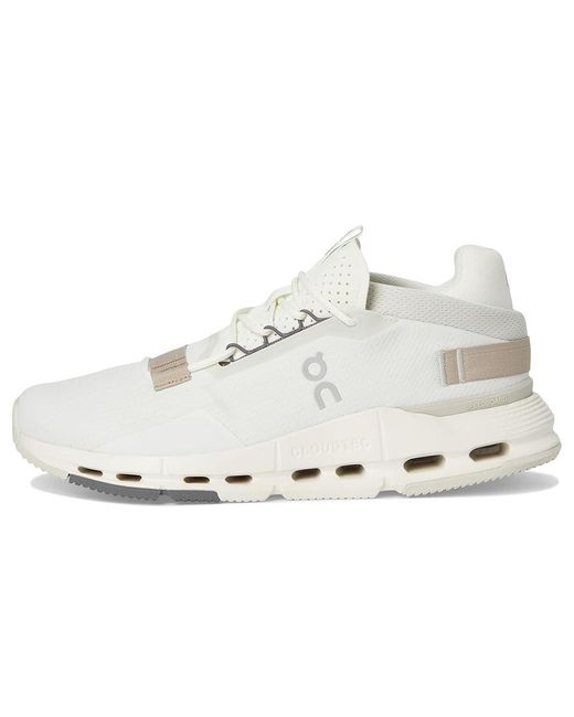 On Shoes White Cloudnova 2 Lace-Up Boots Ice/Sand, Synthetic for men