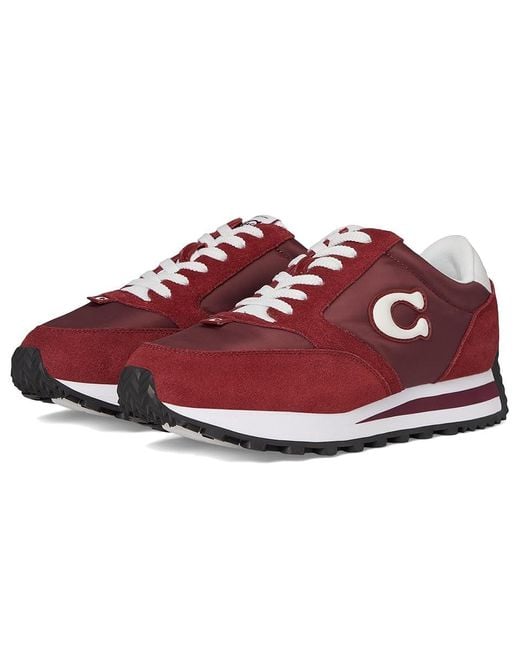 Coach red shoes discount