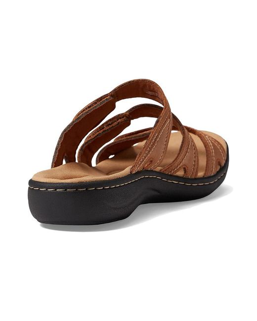 Clarks Brown Laurieann Ayla (Dark Tan Leather) Shoes