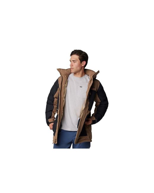 Columbia Black Marquam Peak Fusiontm Ii Parka Jacket Delta/ Cotton/Faux Fur/Polyester for men