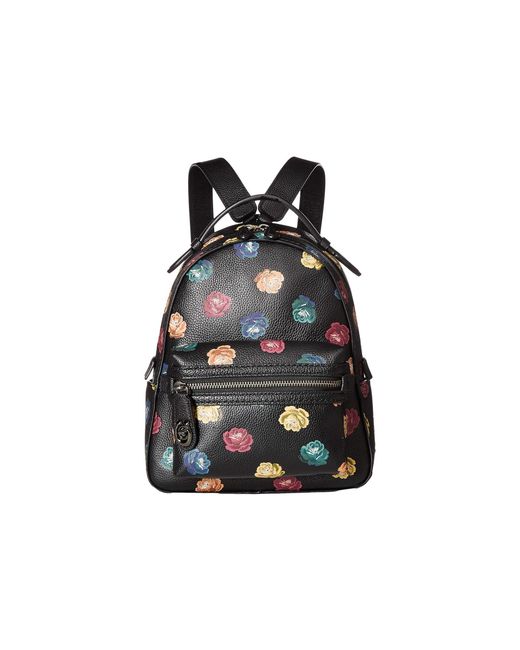 coach floral backpack