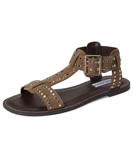 Steve Madden Metallic Brazinn Sandals, Leather/Suede