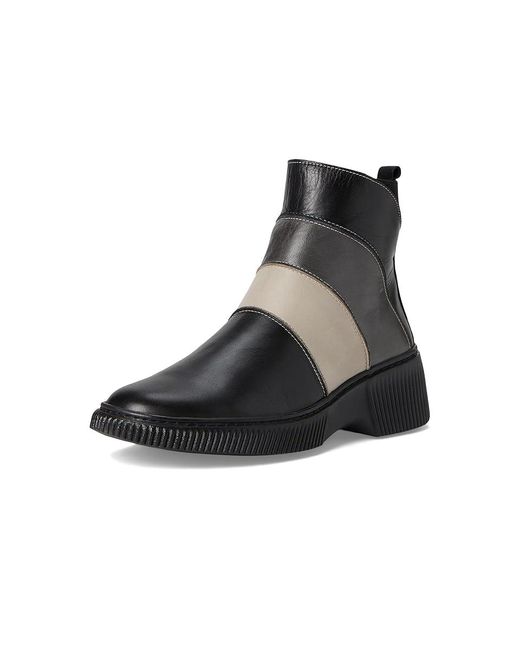 Spring Step Black Keeler Boots, Leather