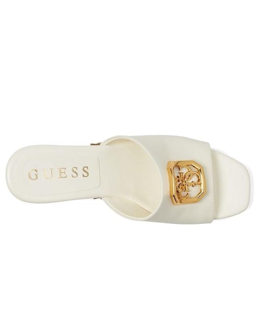 Guess White Qisha Wedge Shoes, Rubber