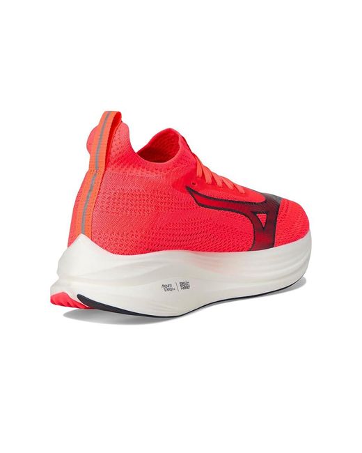 Mizuno Red Neo Zen Running Shoes Fiery Coral/Brtone Bl 13 D for men